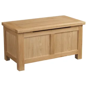 Dorchester Light Oak Blanket Box