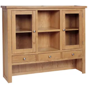 Dorchester Light Oak Larger Dresser Top (Hutch)