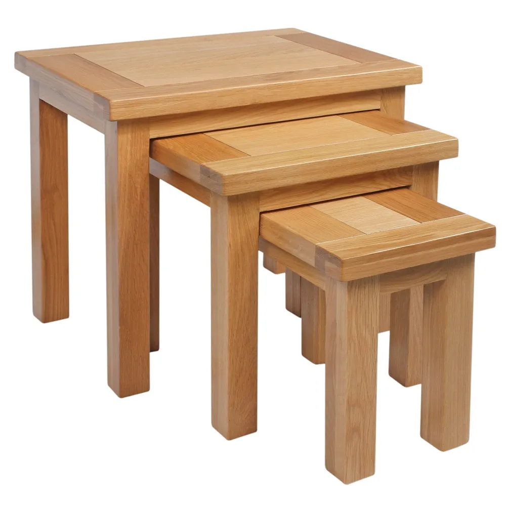 Dorchester Light Oak Nest Of Tables