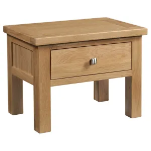 Dorchester Light Oak Side Table With Drawer