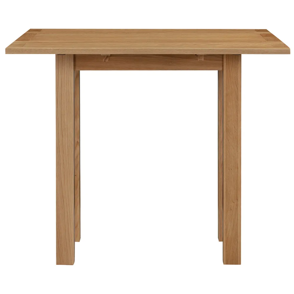 Dorchester Light Oak Square Drop-Leaf Table