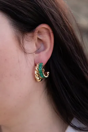 Double Twist Hoop Earrings