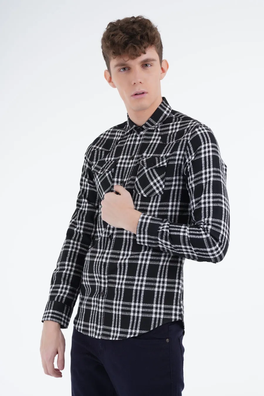 Ebony Check Shirt