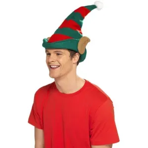 Elf Hat - Red & Green