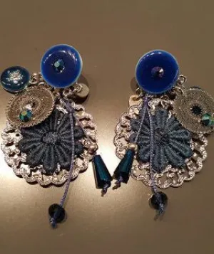Fashion Blue Color Earrings