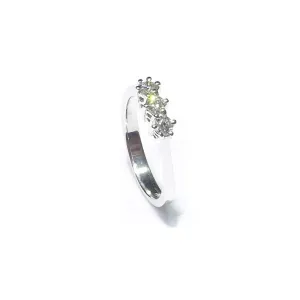 Fashion G Trilogy Gold Ring 18kt 3,60g Diamonds 0.29CT color G Purezza vs 0012FT