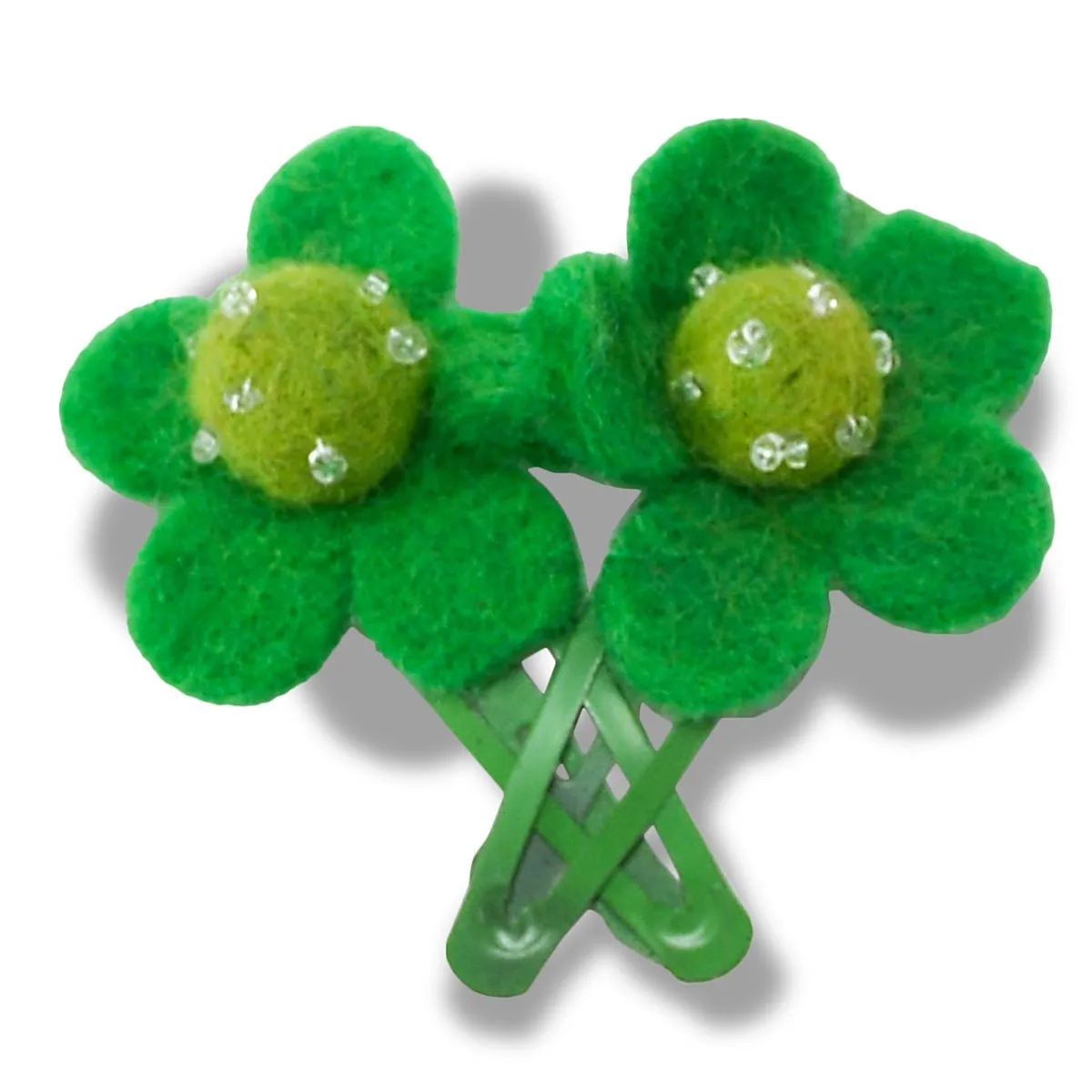Flower with Ball Hair clips Set