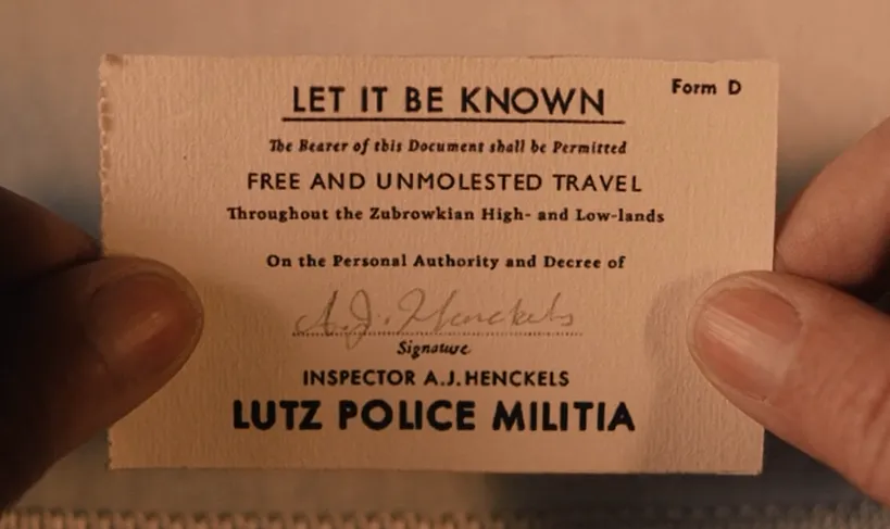 Free And Unmolested Travel Card