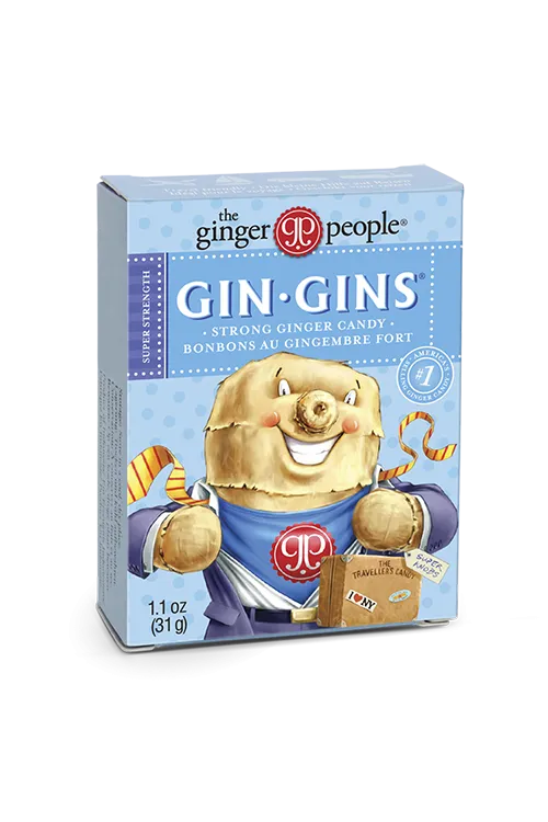 Ginger People Gin Gins Super Strength Ginger Candy Travel Pack 31g