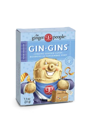 Ginger People Gin Gins Super Strength Ginger Candy Travel Pack 31g