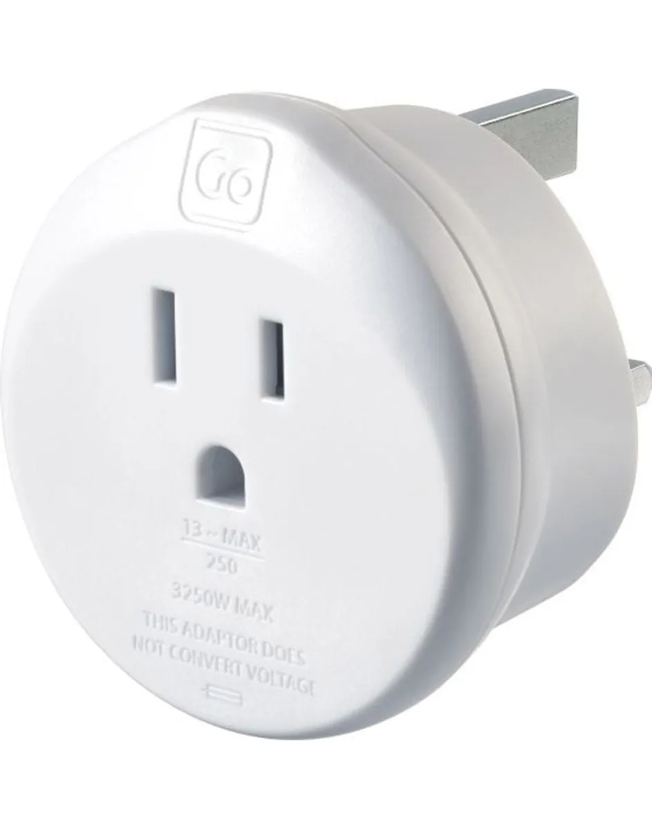 Go Travel USA-UK Grounded Adapter