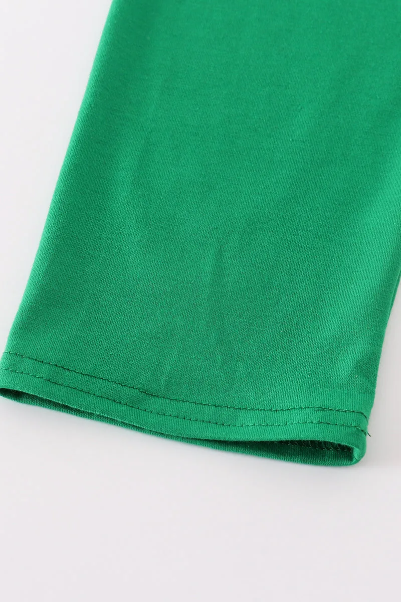 Green Christmas Tree French Knot Boy Set