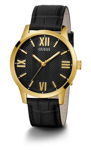 Guess Gents Campbell Gold & Black Watch