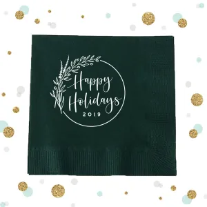 Happy Holidays - Holiday Napkin #10