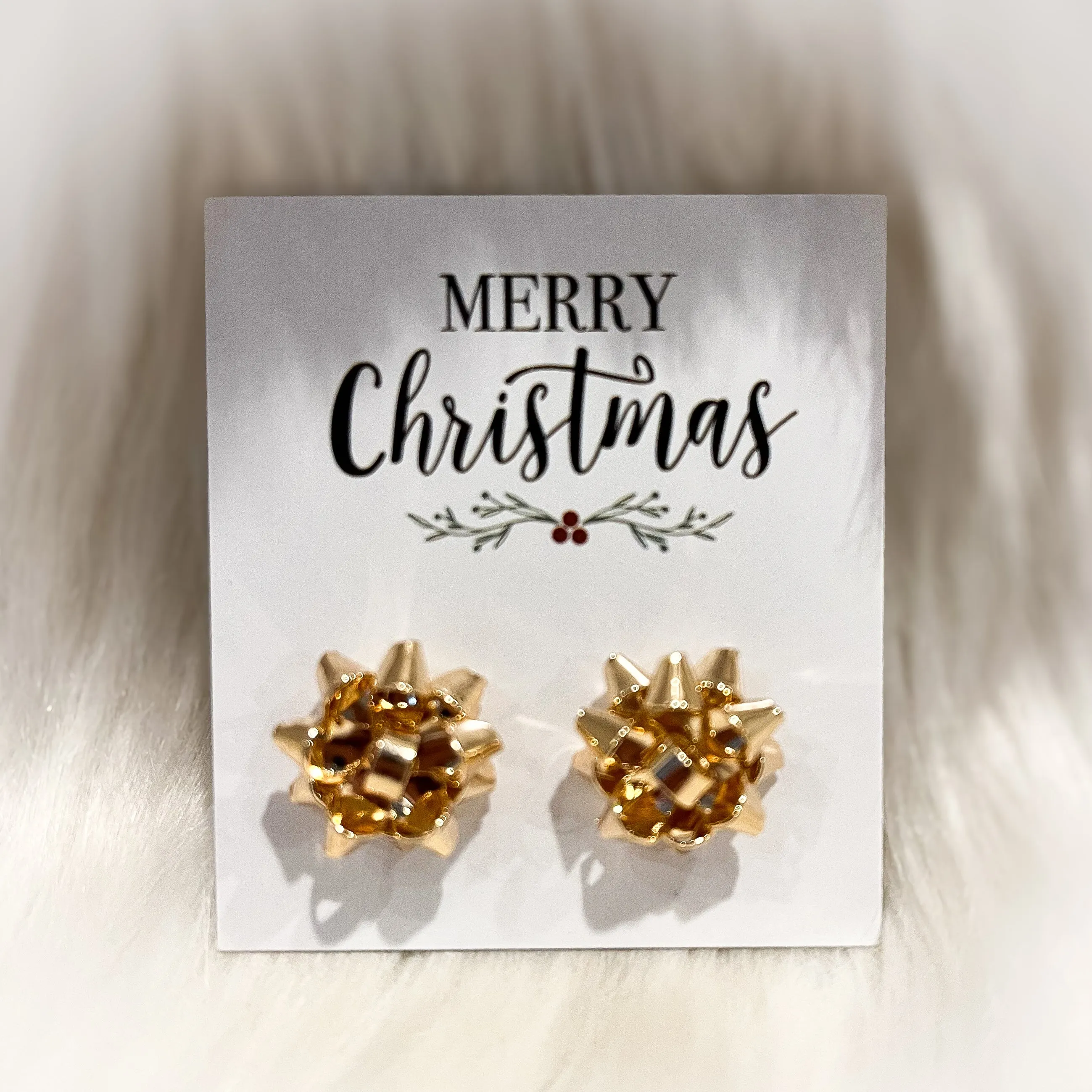 Holiday Bow Earrings