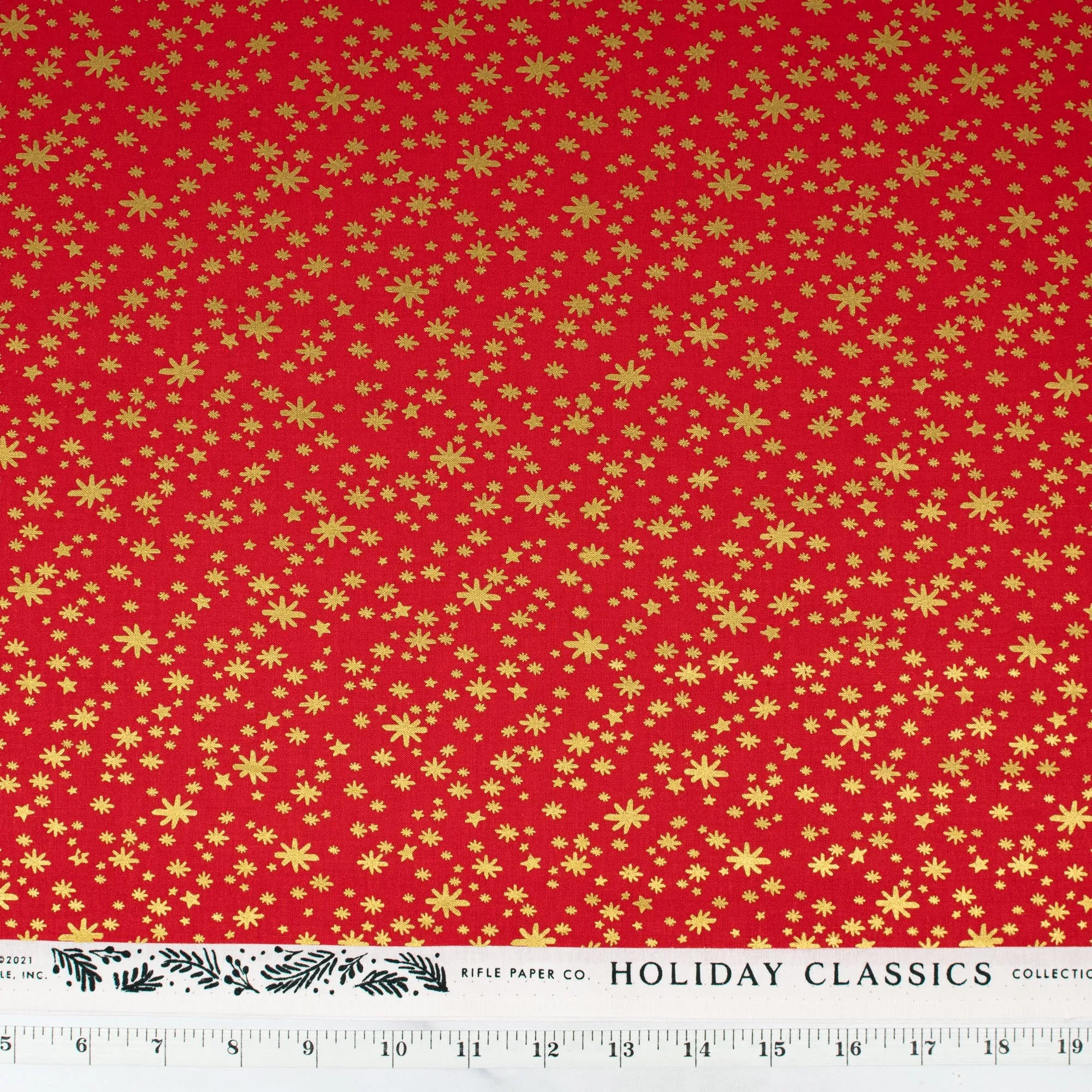 Holiday Classics by Rifle Paper Co. - Starry Night - Red Metallic