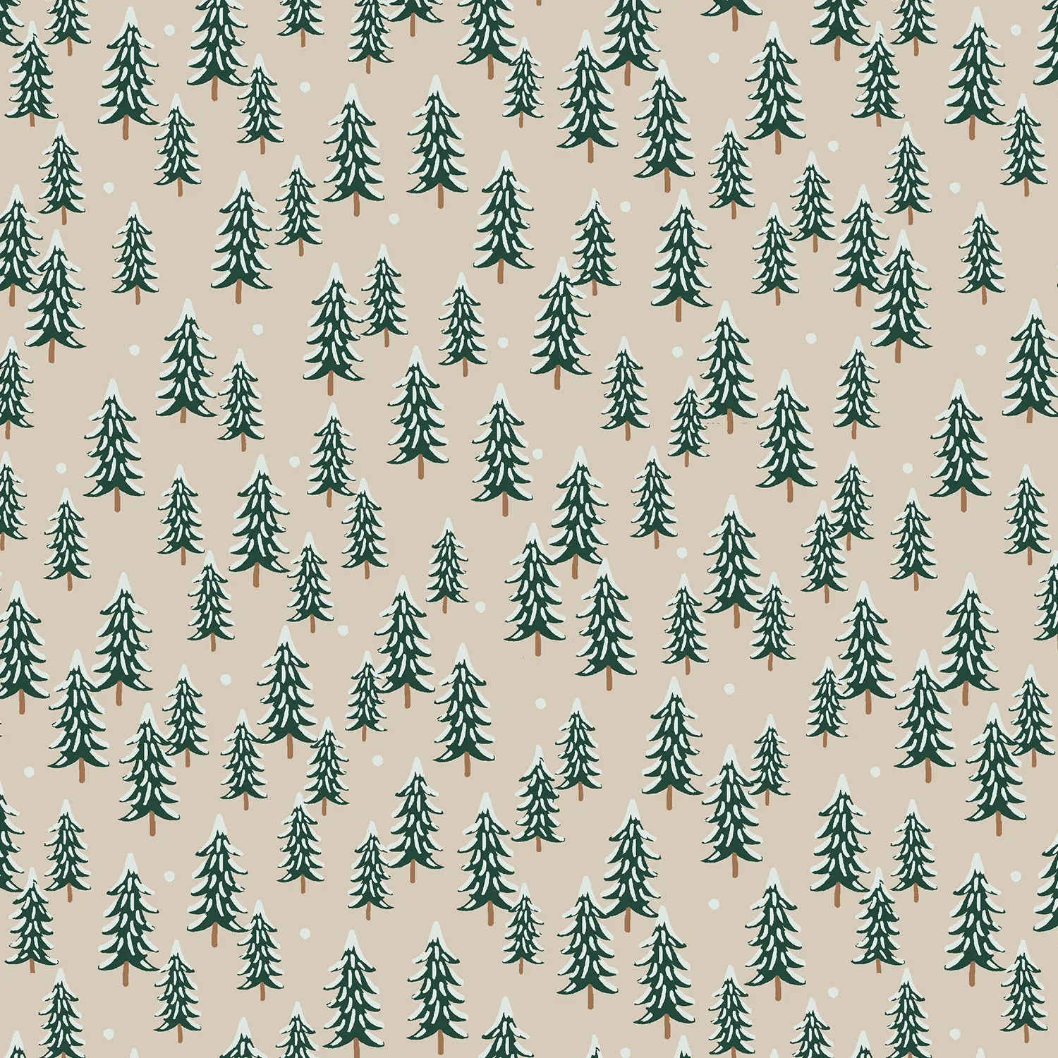 Holiday Classics, Fir Trees in Linen