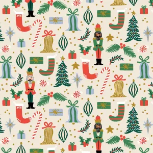 Holiday Classics II, Deck the Halls in Cream Metallic