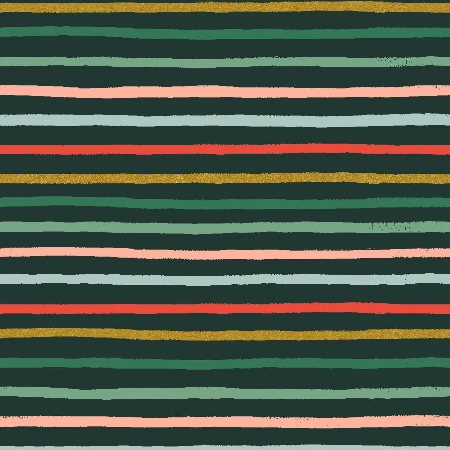 Holiday Classics II, Festive Stripe in Evergreen Metallic