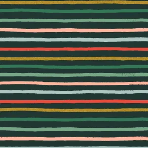Holiday Classics II, Festive Stripe in Evergreen Metallic
