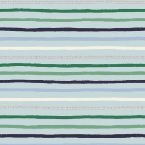 Holiday Classics II, Festive Stripe in Mint Metallic