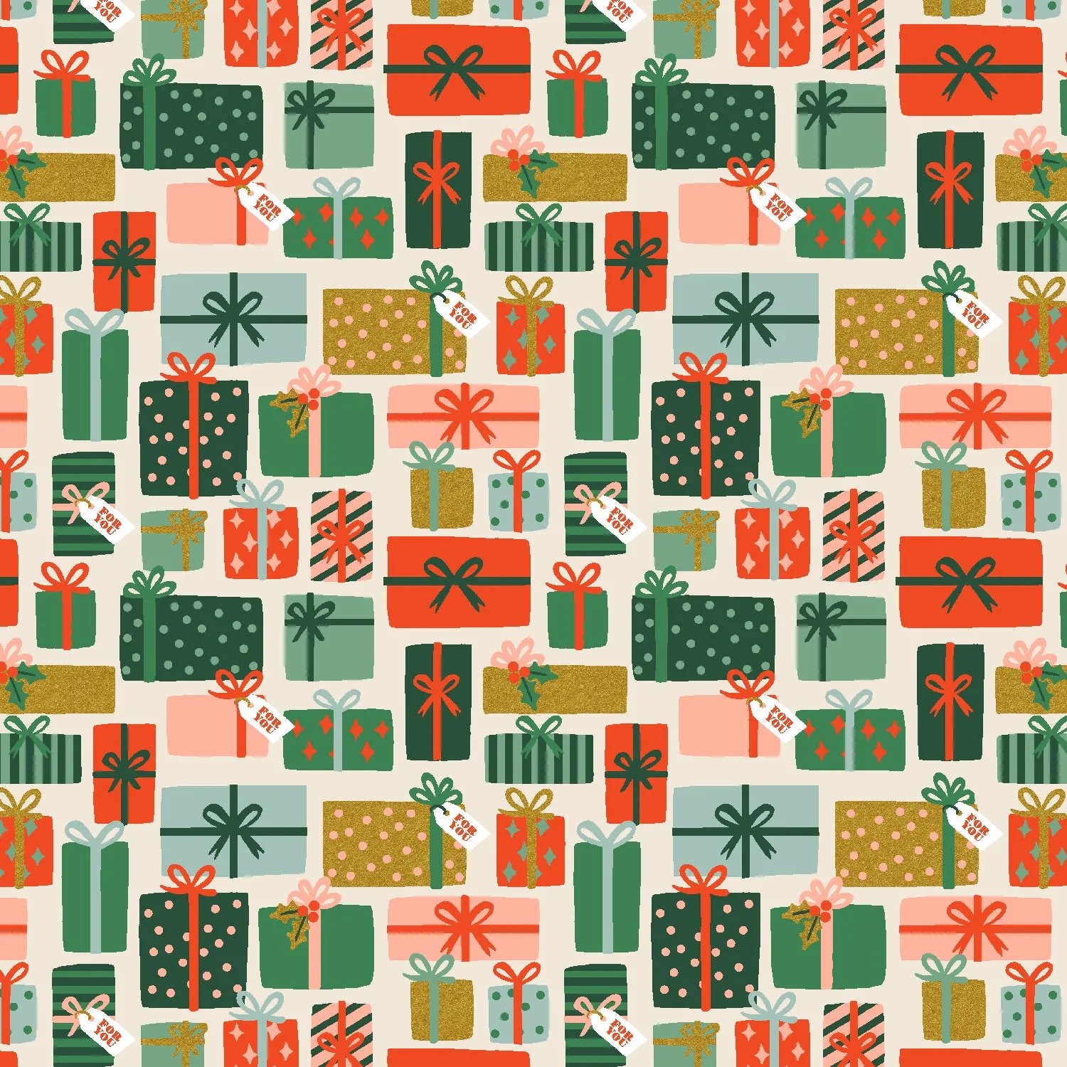 Holiday Classics II, Holiday Gifts in Cream Metallic