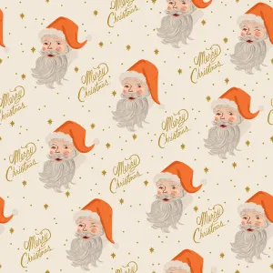 Holiday Classics II, Santa in Cream Metallic