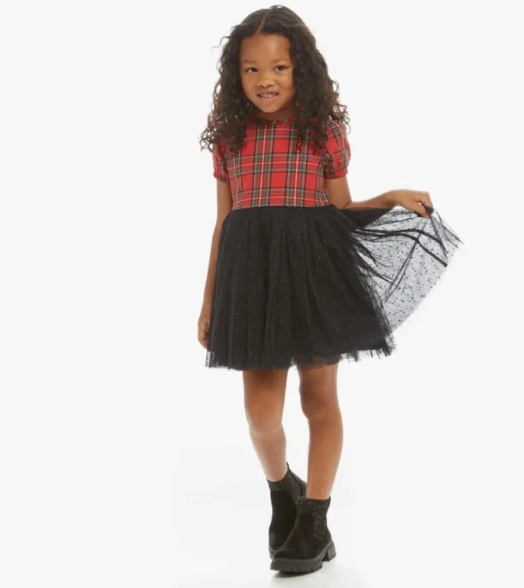 Holiday Dress - Red Tiered