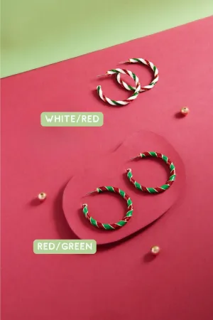 Holiday Hoop Earrings