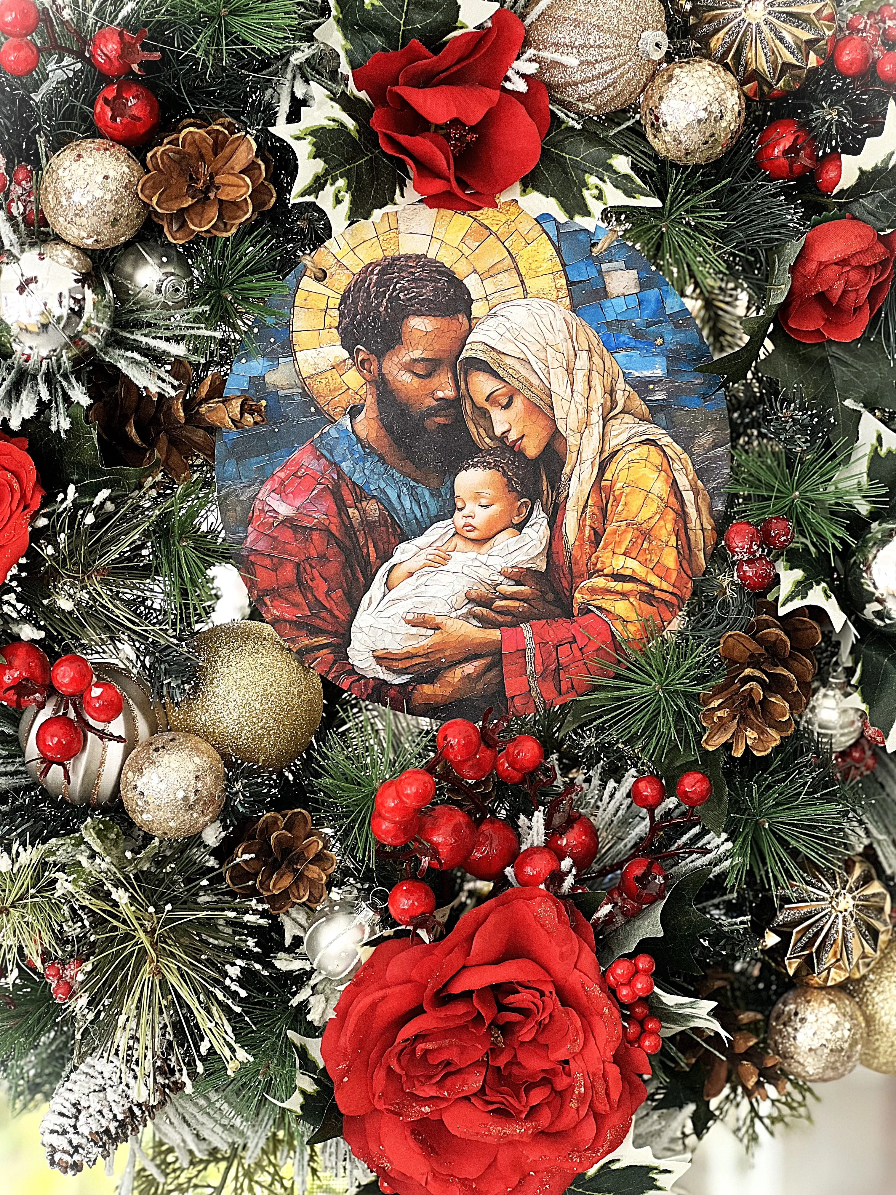 Holiday Wreath- Christmas Wreath- 25" Diameter