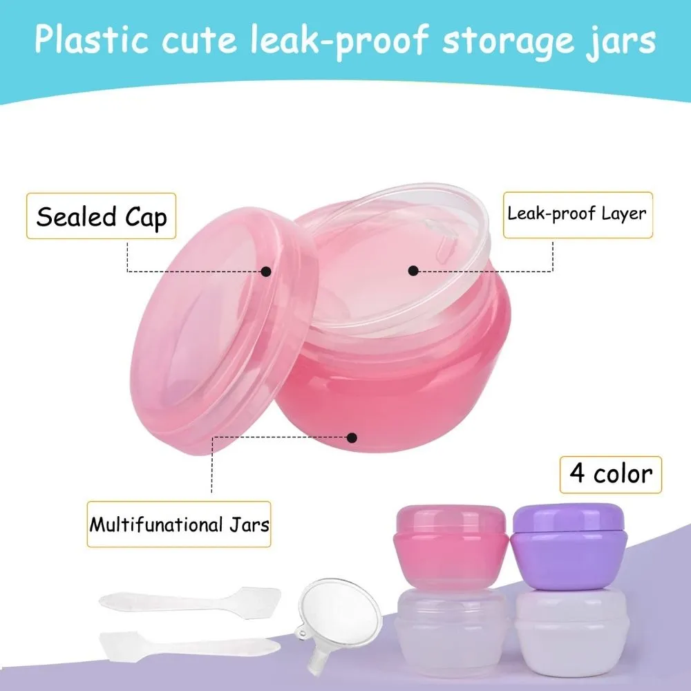 Homlly 21pcs Squeezable Leak Proof Silicone Travel Containers (FREE label Stickers)