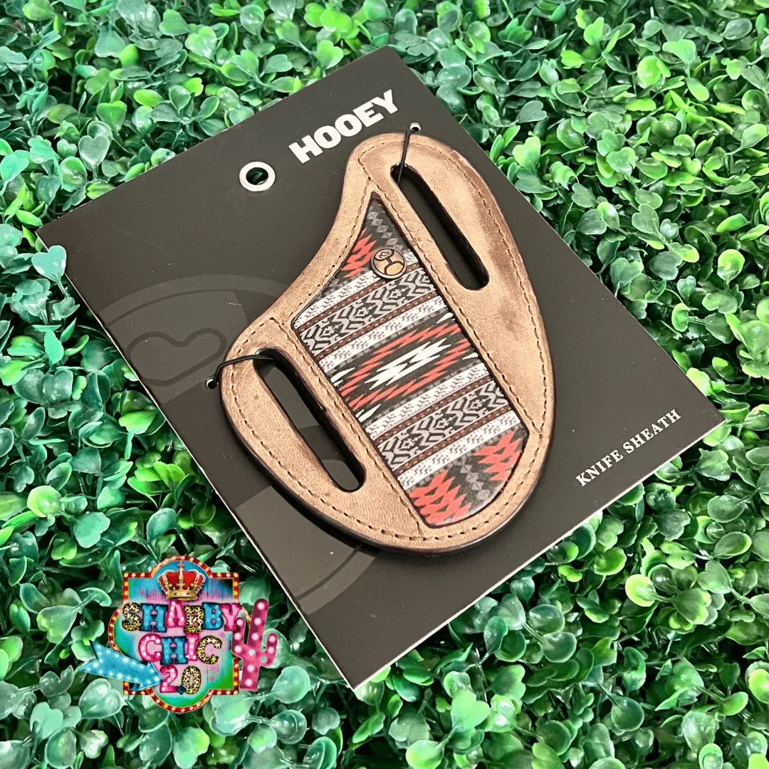 HOOEY  "NOMAD" PANCAKE KNIFE SHEATH BROWN/AZTEC