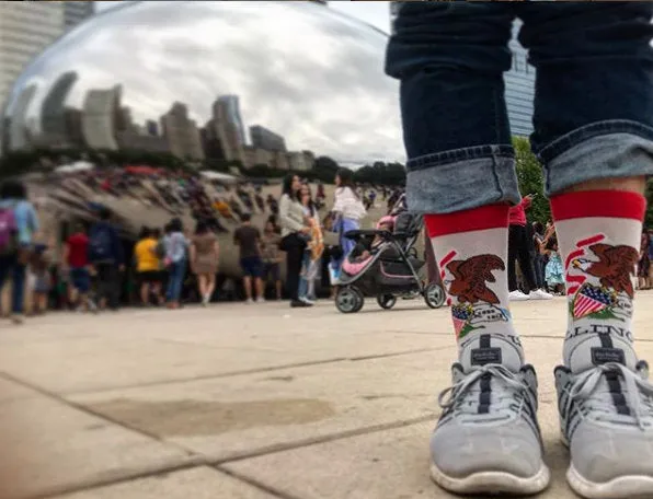 Illinois State Flag Socks