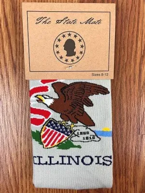 Illinois State Flag Socks