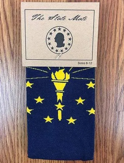 Indiana State Flag Socks