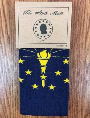 Indiana State Flag Socks