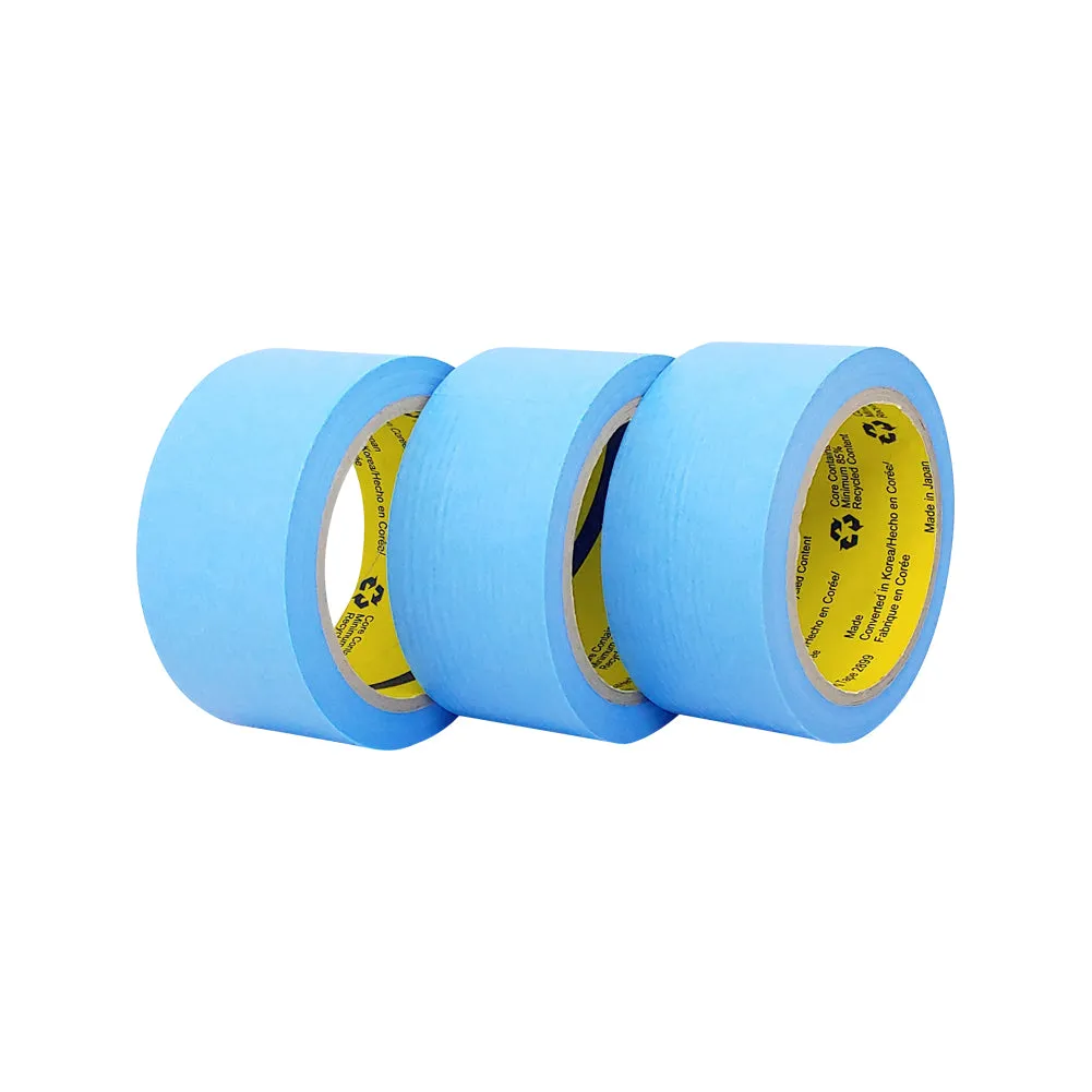 JMIBASIC Masking Tape Washi Paper  - 2 Inch (48mm) x 44 Yard, Multi Pack, Blue Painters Tape for Delicate Surface