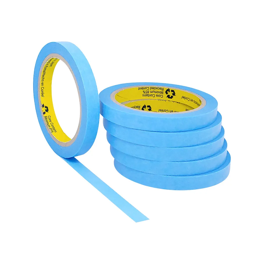 JMIBASIC Painters Tape Washi Paper - 1/2 inch (12mm) - Multi Pack - No Residue Masking Tape - Delicate Surfaces