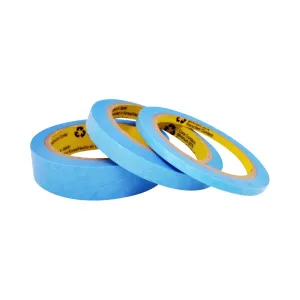 JMIBASIC Painters Washi Tape Set  - Assorted Size 1/4 x 1/2 x 1 Inch Masking Tape for Delicate Surface