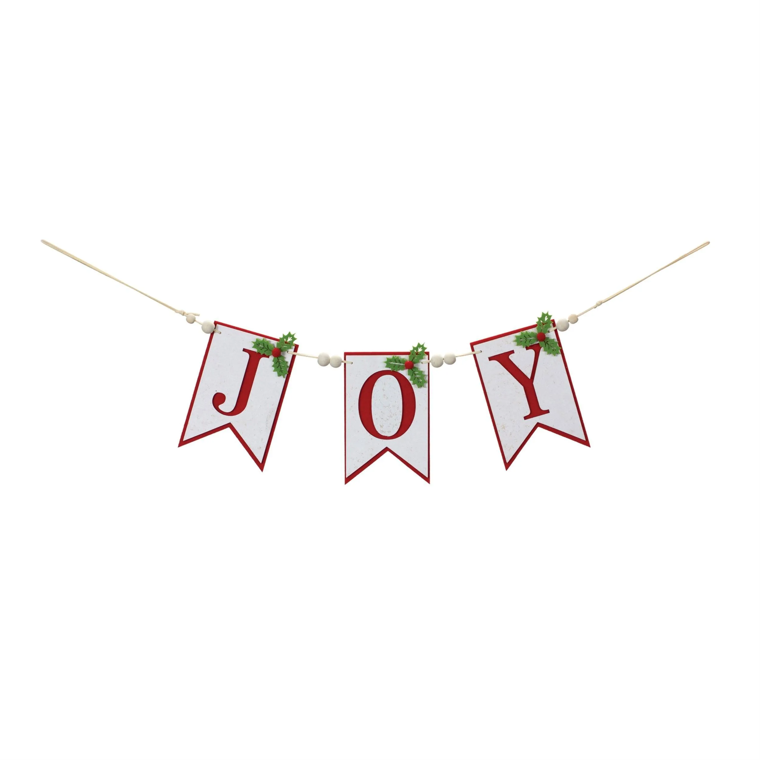 Joy Holiday Banner Garland 21"L