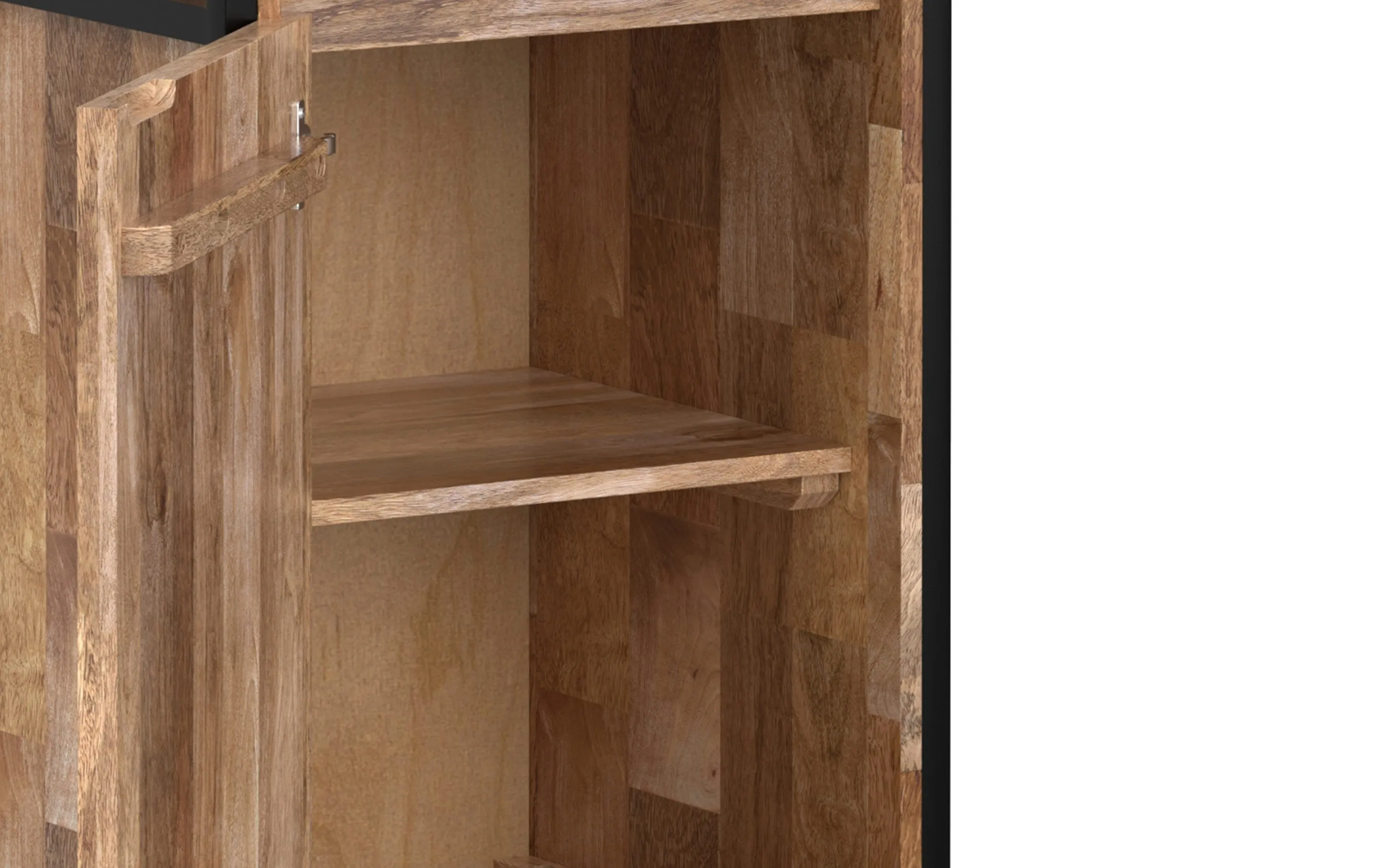Kelsey Narrow Bookshelf with Cabinet