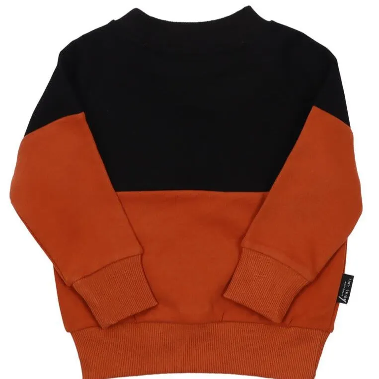 Kids Horizontal Color-block Sweat Top