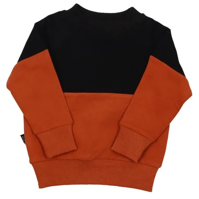 Kids Horizontal Color-block Sweat Top