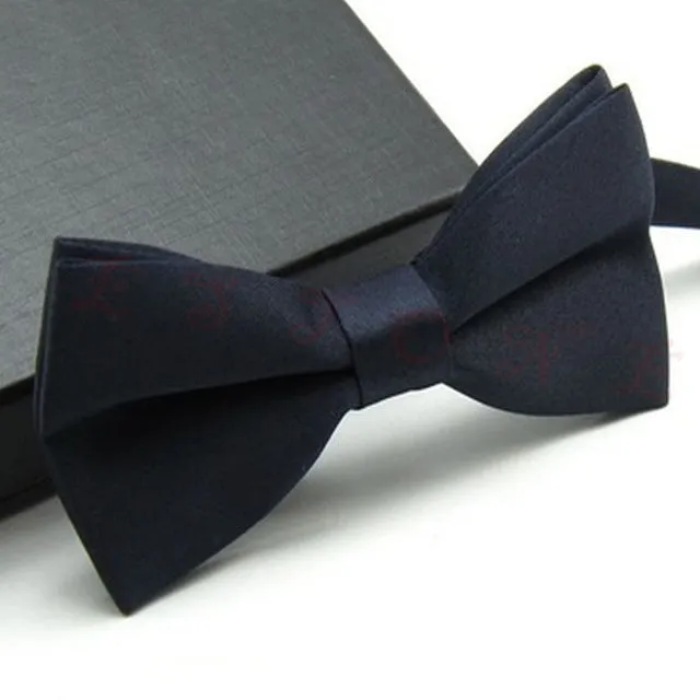 KLV New Boys Girls School Fashion Bow tie For Kids Bowtie Solid Candy Colorful Baby Butterfly Cravat Gravata