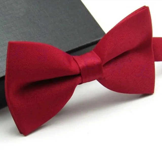 KLV New Boys Girls School Fashion Bow tie For Kids Bowtie Solid Candy Colorful Baby Butterfly Cravat Gravata