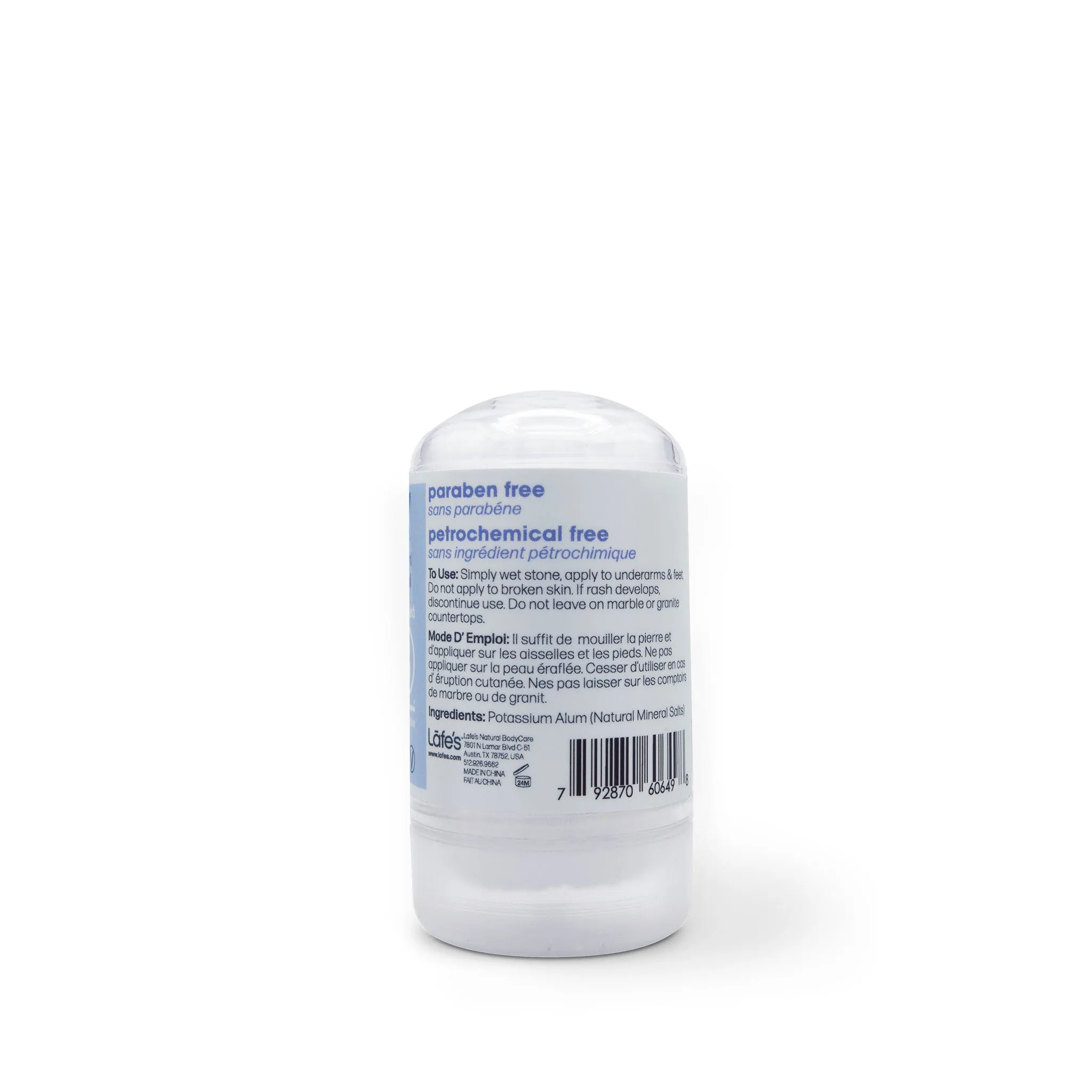 Lafe's Crystal Rock Salt Aluminum Free Deodorant - Mini (Travel Size)