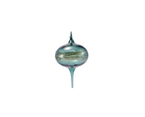 Lake Green Glass Ornament