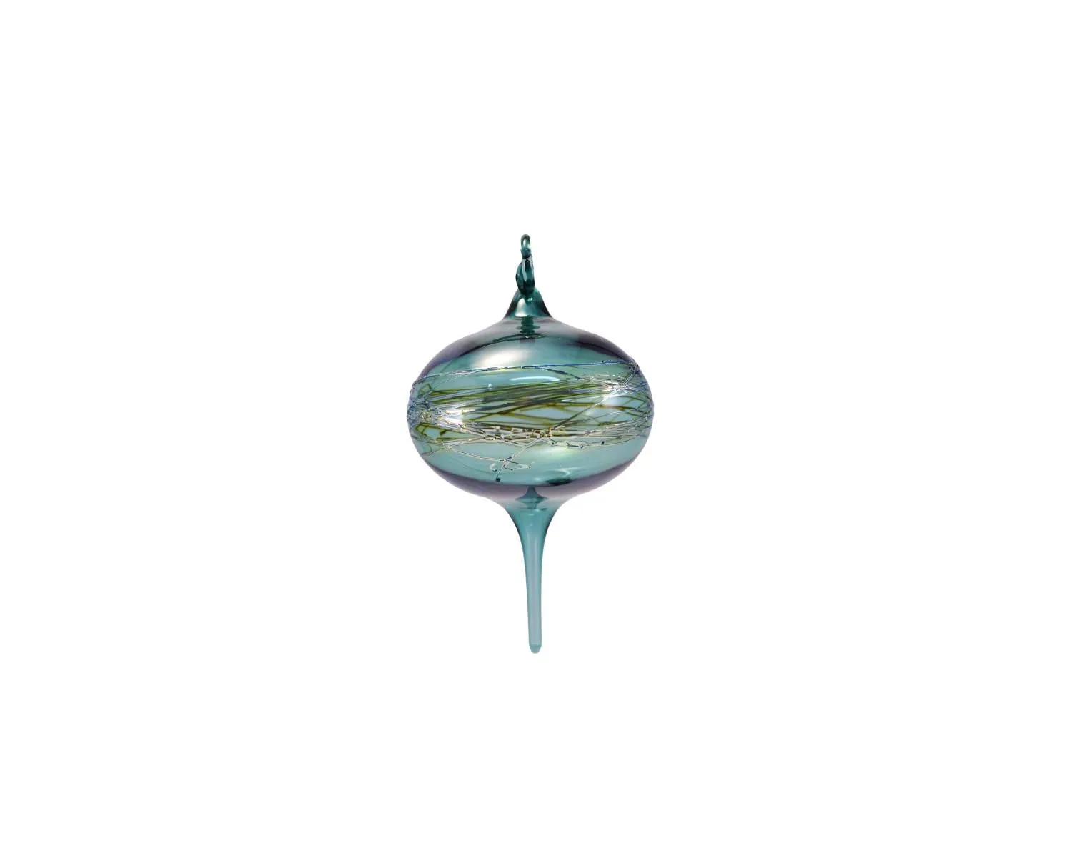 Lake Green Glass Ornament