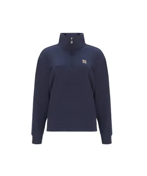 LENUCU Women's Big Logo Color Block Sweatshirt - Navy