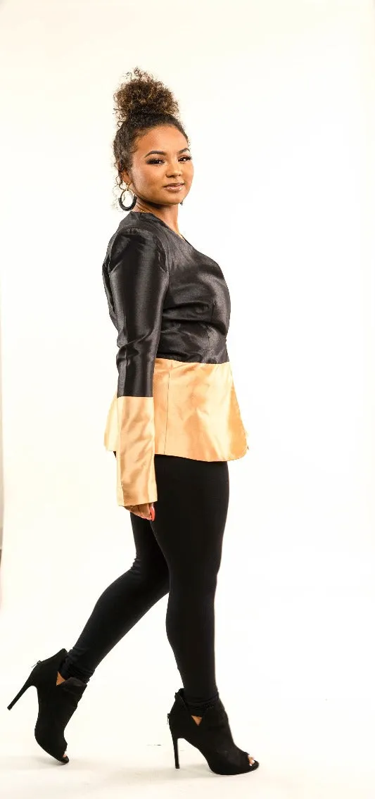 Lilian Two Tone Satin Blazer
